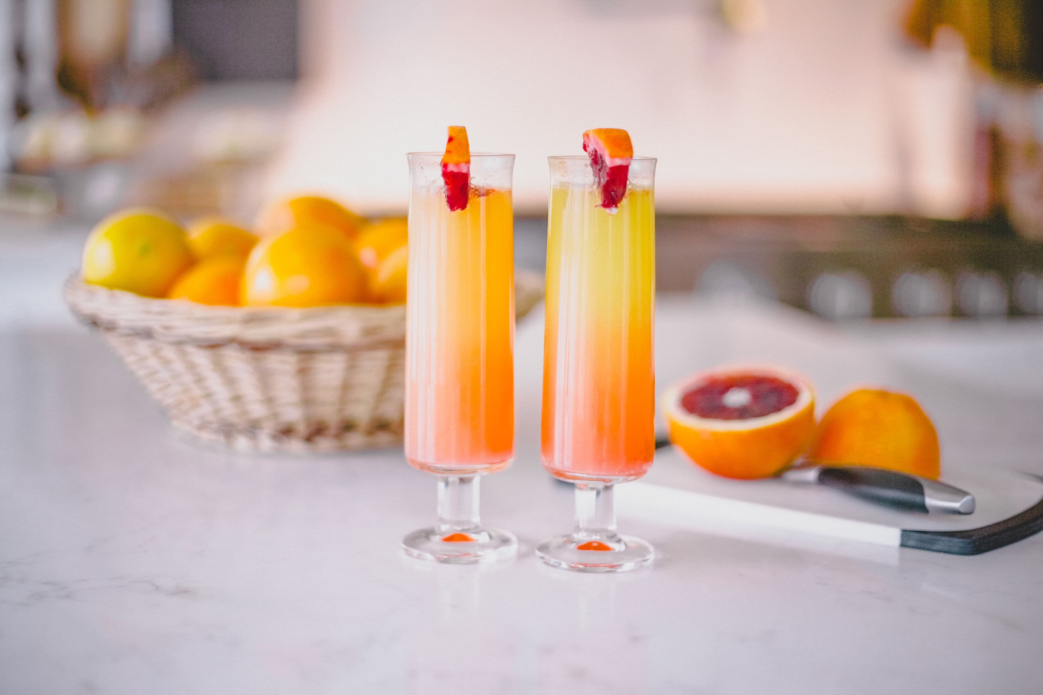 Beautiful citrus cocktails