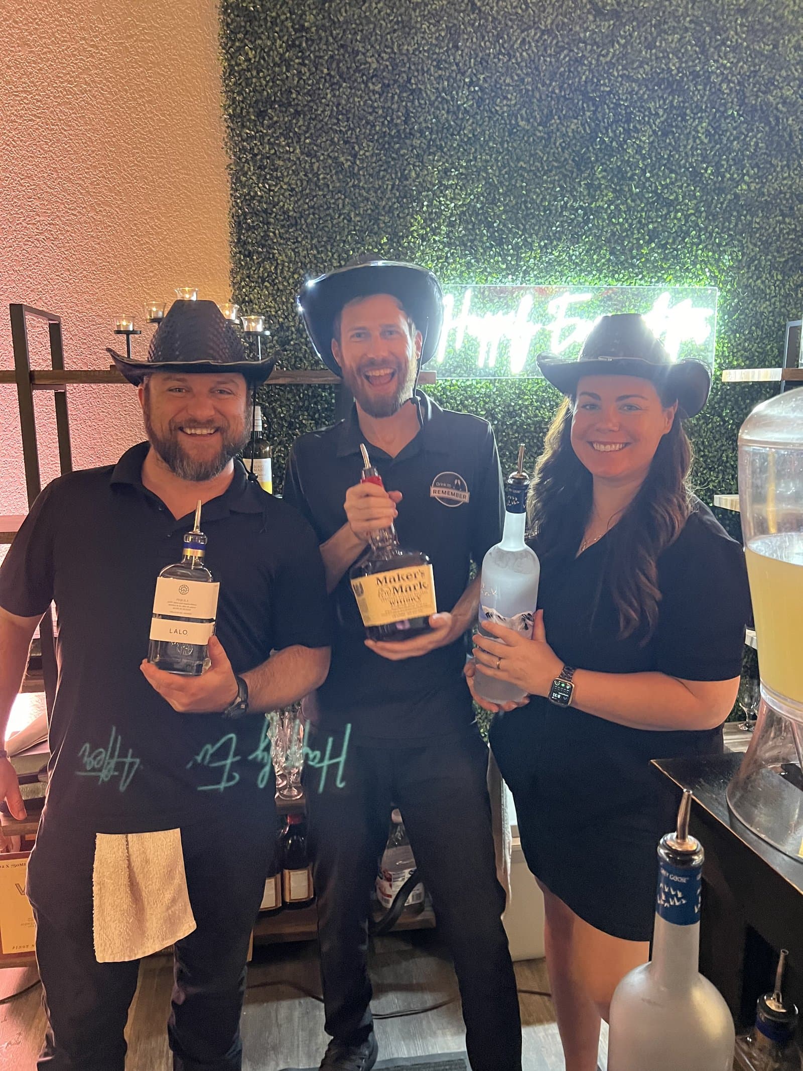 DTR team in cowboy hats